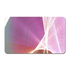 Light Means Net Pink Rainbow Waves Wave Chevron Magnet (rectangular)