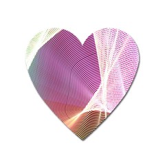 Light Means Net Pink Rainbow Waves Wave Chevron Heart Magnet