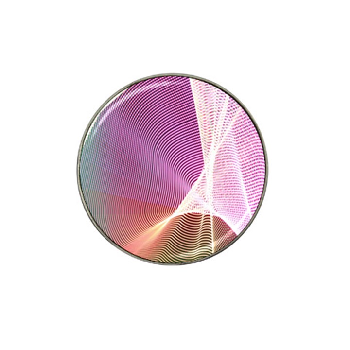 Light Means Net Pink Rainbow Waves Wave Chevron Hat Clip Ball Marker (4 pack)