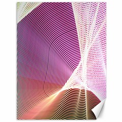 Light Means Net Pink Rainbow Waves Wave Chevron Canvas 36  X 48   by Mariart