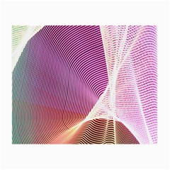 Light Means Net Pink Rainbow Waves Wave Chevron Small Glasses Cloth (2-side)