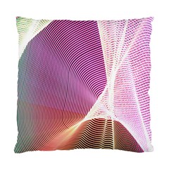 Light Means Net Pink Rainbow Waves Wave Chevron Standard Cushion Case (one Side) by Mariart