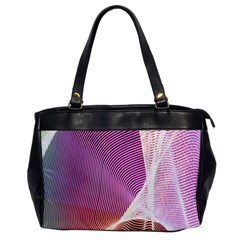 Light Means Net Pink Rainbow Waves Wave Chevron Office Handbags by Mariart