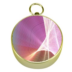 Light Means Net Pink Rainbow Waves Wave Chevron Gold Compasses by Mariart