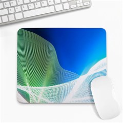 Light Means Net Pink Rainbow Waves Wave Chevron Green Blue Large Mousepads by Mariart