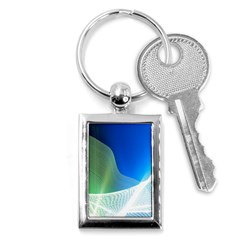 Light Means Net Pink Rainbow Waves Wave Chevron Green Blue Key Chains (rectangle) 