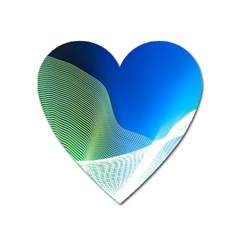 Light Means Net Pink Rainbow Waves Wave Chevron Green Blue Heart Magnet