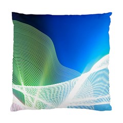 Light Means Net Pink Rainbow Waves Wave Chevron Green Blue Standard Cushion Case (one Side) by Mariart