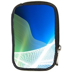 Light Means Net Pink Rainbow Waves Wave Chevron Green Blue Compact Camera Cases