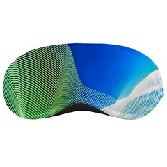 Light Means Net Pink Rainbow Waves Wave Chevron Green Blue Sleeping Masks by Mariart