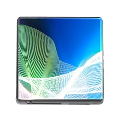 Light Means Net Pink Rainbow Waves Wave Chevron Green Blue Memory Card Reader (square) by Mariart