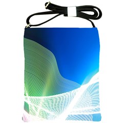 Light Means Net Pink Rainbow Waves Wave Chevron Green Blue Shoulder Sling Bags