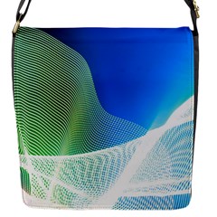 Light Means Net Pink Rainbow Waves Wave Chevron Green Blue Flap Messenger Bag (s) by Mariart