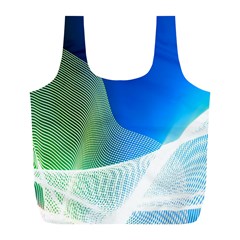 Light Means Net Pink Rainbow Waves Wave Chevron Green Blue Full Print Recycle Bags (l)  by Mariart