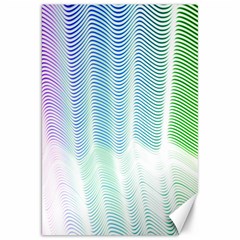 Light Means Net Pink Rainbow Waves Wave Chevron Green Canvas 20  X 30   by Mariart