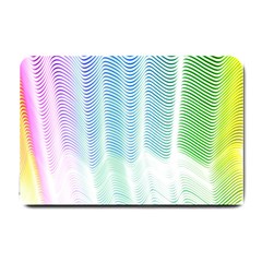 Light Means Net Pink Rainbow Waves Wave Chevron Green Small Doormat 