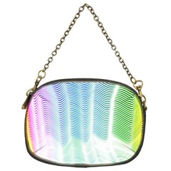 Light Means Net Pink Rainbow Waves Wave Chevron Green Chain Purses (two Sides)  by Mariart