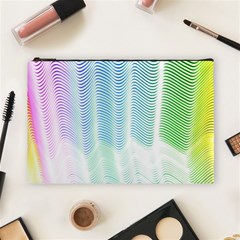 Light Means Net Pink Rainbow Waves Wave Chevron Green Cosmetic Bag (large) 