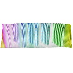 Light Means Net Pink Rainbow Waves Wave Chevron Green Body Pillow Case Dakimakura (two Sides) by Mariart