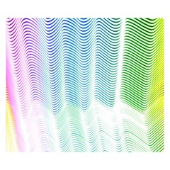 Light Means Net Pink Rainbow Waves Wave Chevron Green Double Sided Flano Blanket (small)  by Mariart