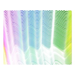 Light Means Net Pink Rainbow Waves Wave Chevron Green Double Sided Flano Blanket (large) 