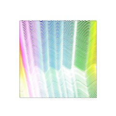 Light Means Net Pink Rainbow Waves Wave Chevron Green Satin Bandana Scarf by Mariart