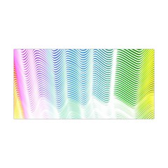 Light Means Net Pink Rainbow Waves Wave Chevron Green Yoga Headband by Mariart