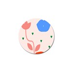 Lip Sexy Flower Tulip Heart Pink Red Blue Green Love Golf Ball Marker Front