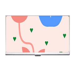 Lip Sexy Flower Tulip Heart Pink Red Blue Green Love Business Card Holders by Mariart