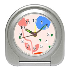 Lip Sexy Flower Tulip Heart Pink Red Blue Green Love Travel Alarm Clocks