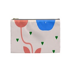 Lip Sexy Flower Tulip Heart Pink Red Blue Green Love Cosmetic Bag (medium)  by Mariart