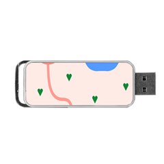 Lip Sexy Flower Tulip Heart Pink Red Blue Green Love Portable Usb Flash (one Side) by Mariart