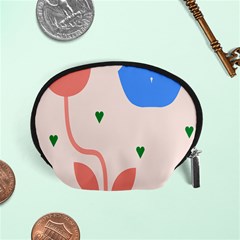 Lip Sexy Flower Tulip Heart Pink Red Blue Green Love Accessory Pouches (small)  by Mariart