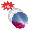 Light Means Net Pink Rainbow Waves Wave Chevron Red 1.75  Buttons (100 pack)  Front