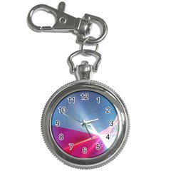 Light Means Net Pink Rainbow Waves Wave Chevron Red Key Chain Watches by Mariart