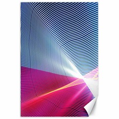 Light Means Net Pink Rainbow Waves Wave Chevron Red Canvas 20  X 30  