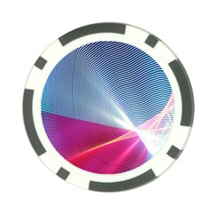 Light Means Net Pink Rainbow Waves Wave Chevron Red Poker Chip Card Guard by Mariart