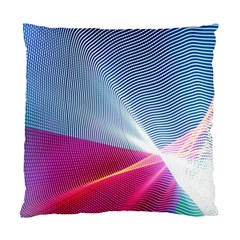 Light Means Net Pink Rainbow Waves Wave Chevron Red Standard Cushion Case (one Side) by Mariart