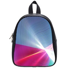 Light Means Net Pink Rainbow Waves Wave Chevron Red School Bags (small)  by Mariart