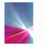 Light Means Net Pink Rainbow Waves Wave Chevron Red Small Garden Flag (Two Sides) Front