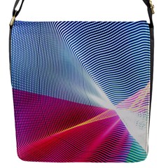 Light Means Net Pink Rainbow Waves Wave Chevron Red Flap Messenger Bag (s)