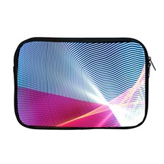 Light Means Net Pink Rainbow Waves Wave Chevron Red Apple Macbook Pro 17  Zipper Case