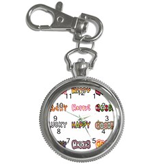 Lucky Happt Good Sign Star Key Chain Watches