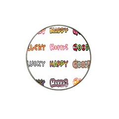 Lucky Happt Good Sign Star Hat Clip Ball Marker (4 Pack) by Mariart