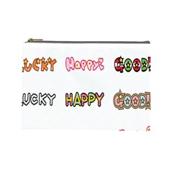 Lucky Happt Good Sign Star Cosmetic Bag (large)  by Mariart