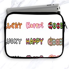 Lucky Happt Good Sign Star Apple Ipad 2/3/4 Zipper Cases by Mariart