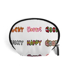 Lucky Happt Good Sign Star Accessory Pouches (small)  by Mariart