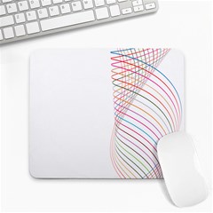 Line Wave Rainbow Large Mousepads by Mariart