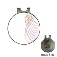 Line Wave Rainbow Hat Clips With Golf Markers