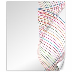 Line Wave Rainbow Canvas 8  X 10  by Mariart